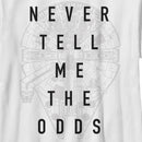 Boy's Star Wars: A New Hope Never Tell Odds Millennium Falcon T-Shirt