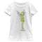 Girl's Peter Pan Tinker Bell Retro Watercolor Portrait T-Shirt