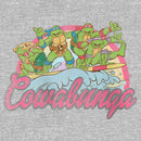 Girl's Teenage Mutant Ninja Turtles Distressed Pink Cowabunga T-Shirt