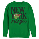 Men's Teenage Mutant Ninja Turtles Distressed New York Donatello Face Sweatshirt