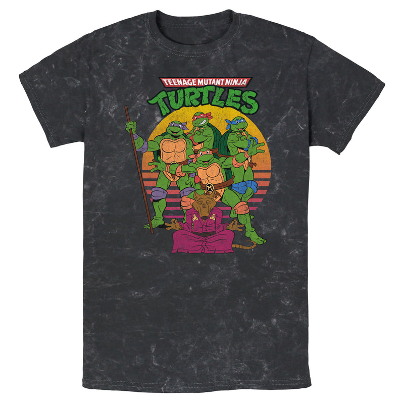 TMNT Teenage Mutant Ninja Turtles gray t-shirt short sleeve men