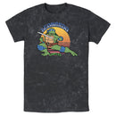 Men's Teenage Mutant Ninja Turtles Sunset Leonardo in Action T-Shirt