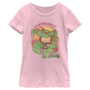 Girl's Teenage Mutant Ninja Turtles Distressed Raphael in Action T-Shirt