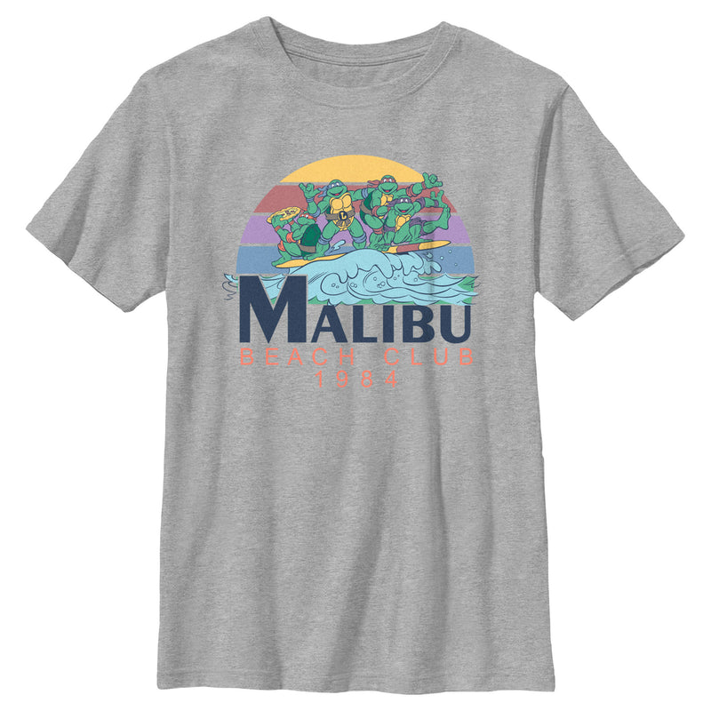 Boy's Teenage Mutant Ninja Turtles Malibu Beach Club 1984 Crew T-Shirt