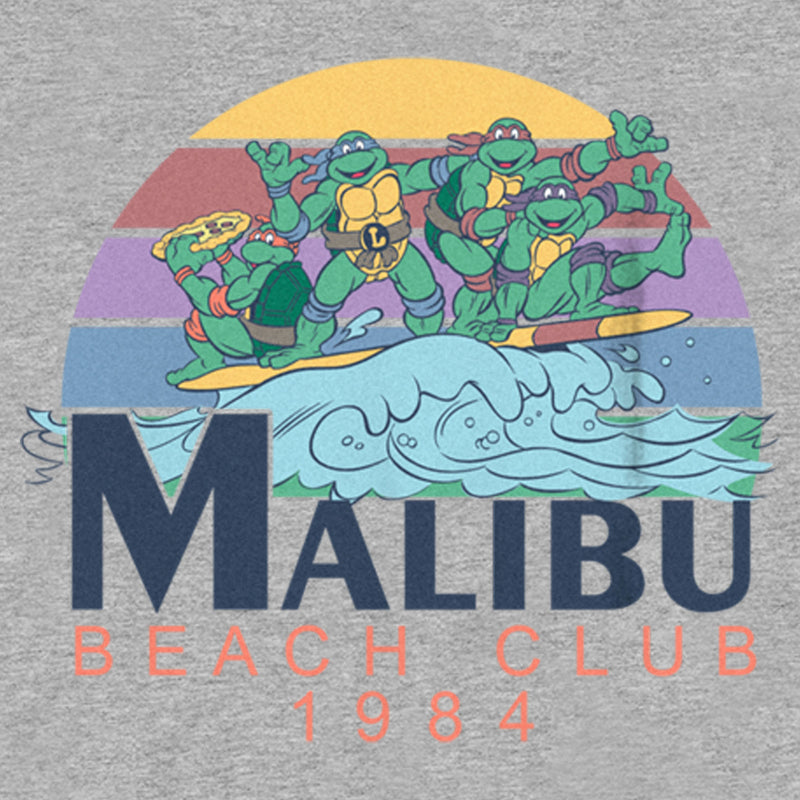 Boy's Teenage Mutant Ninja Turtles Malibu Beach Club 1984 Crew T-Shirt