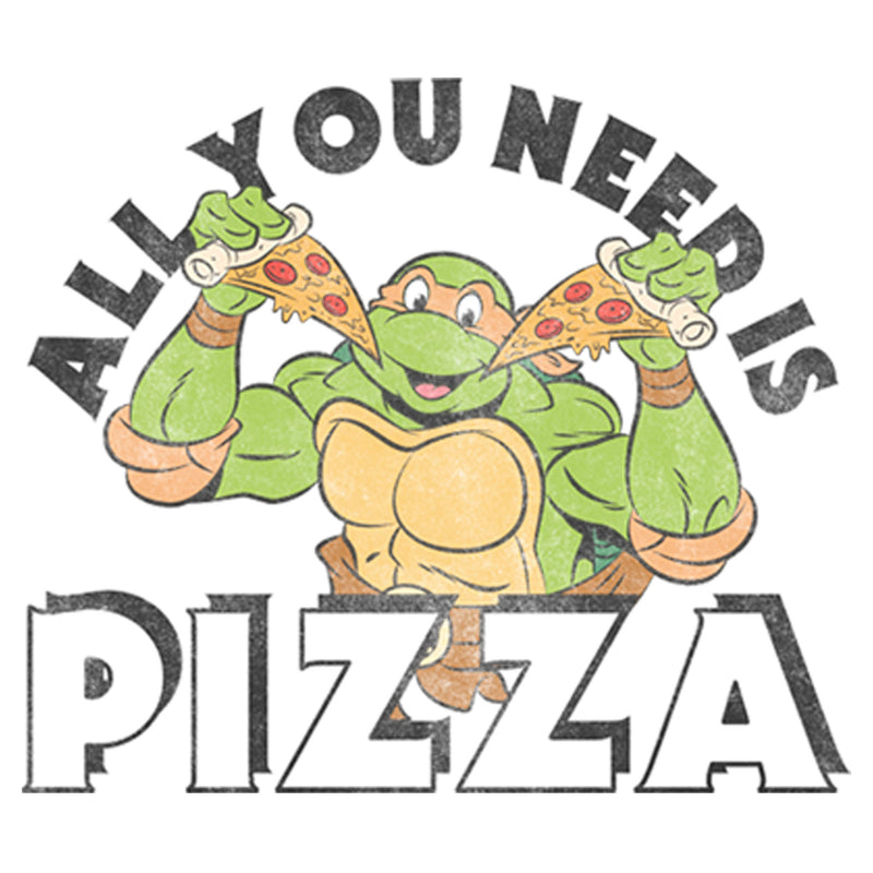 Men's Teenage Mutant Ninja Turtles All You Need is Pizza Raphael Long Sleeve Shirt