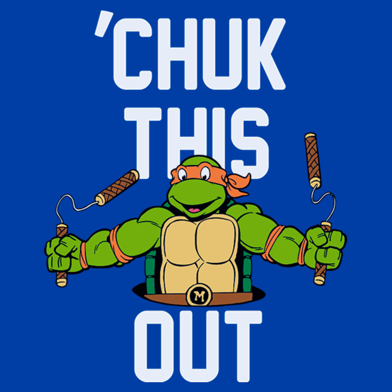 Men's Teenage Mutant Ninja Turtles Chuk This Out Michelangelo T-Shirt