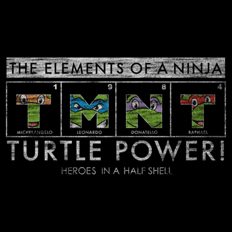 Girl's Teenage Mutant Ninja Turtles Distressed Elements of a Ninja T-Shirt