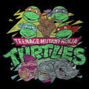 Junior's Teenage Mutant Ninja Turtles Distressed Crew Logo T-Shirt