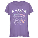 Junior's Teenage Mutant Ninja Turtles Valentine's Day Amore T-Shirt