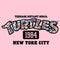 Girl's Teenage Mutant Ninja Turtles 1984 New York City Floral Logo T-Shirt