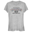 Junior's Teenage Mutant Ninja Turtles New York City 1984 Floral Logo T-Shirt