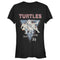 Junior's Teenage Mutant Ninja Turtles Vintage Group Triangle T-Shirt