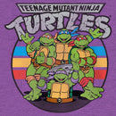 Girl's Teenage Mutant Ninja Turtles Distressed Retro Striped Brothers T-Shirt