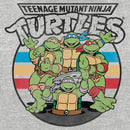 Women's Teenage Mutant Ninja Turtles Retro Striped Brothers Logo T-Shirt