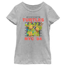 Girl's Teenage Mutant Ninja Turtles NYC '84 Poster T-Shirt