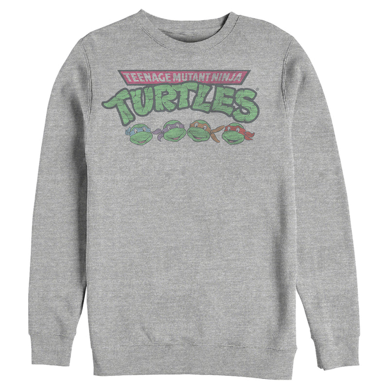 Men's Teenage Mutant Ninja Turtles Distressed Character Lineup Sweatshirt