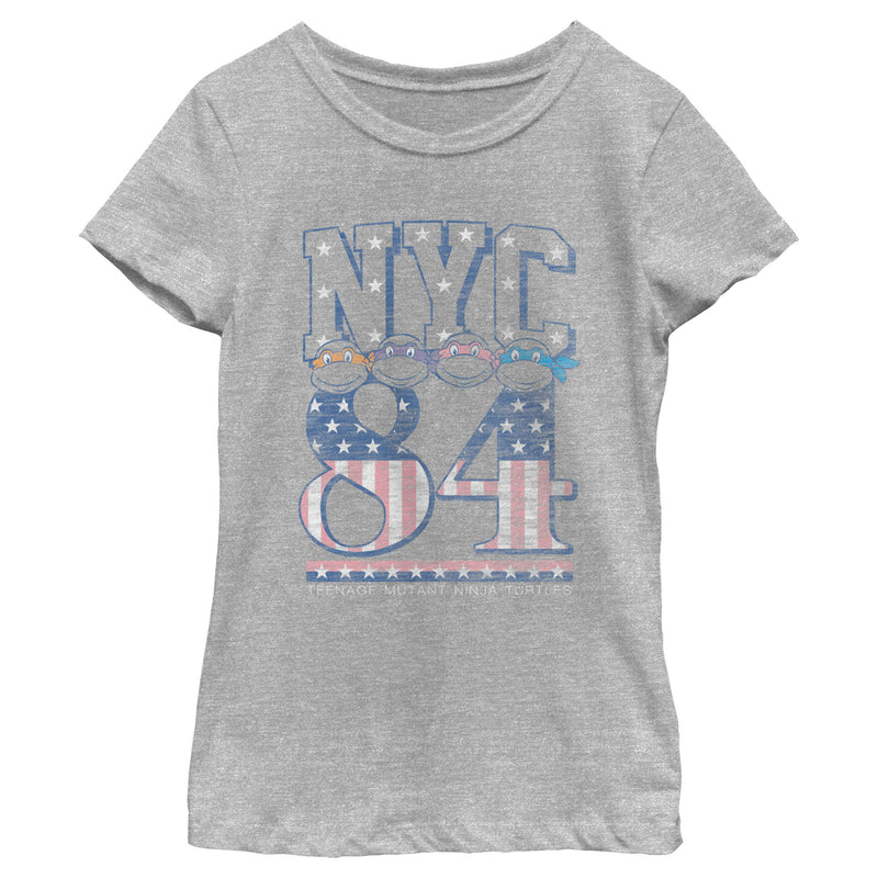 Girl's Teenage Mutant Ninja Turtles Patriotic NYC 84 T-Shirt