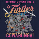 Junior's Teenage Mutant Ninja Turtles Gradient Cowabunga Crew Cowl Neck Sweatshirt