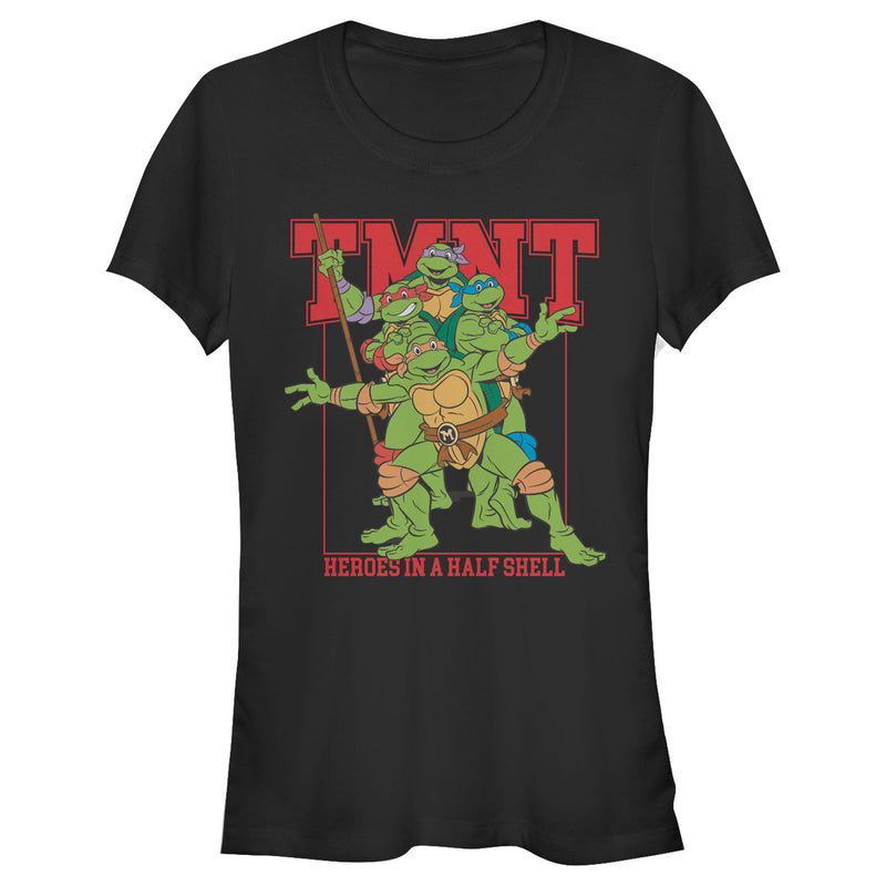 Junior's Teenage Mutant Ninja Turtles Heroes in a Half Shell T-Shirt