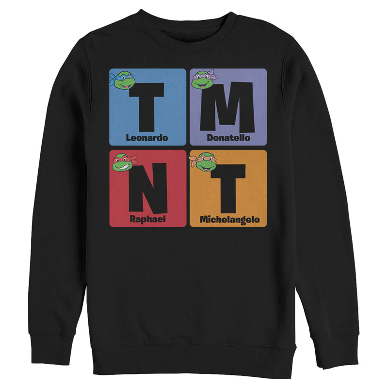 Men's Teenage Mutant Ninja Turtles Colorful Turtle Elements Sweatshirt