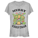 Junior's Teenage Mutant Ninja Turtles Distressed Merry Christmas T-Shirt