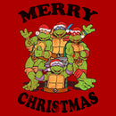 Men's Teenage Mutant Ninja Turtles Distressed Merry Christmas T-Shirt