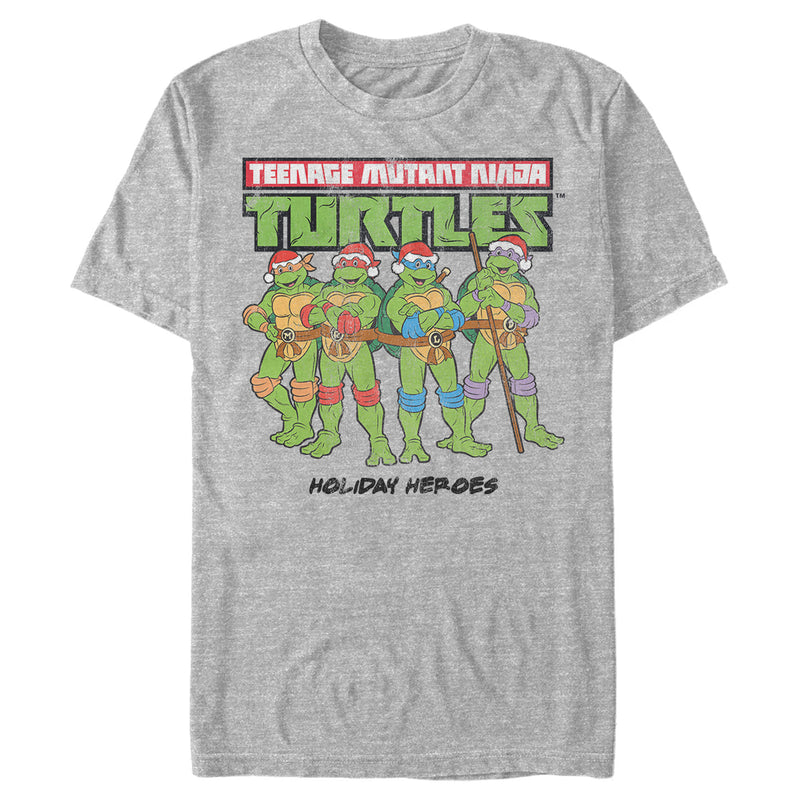 Men's Teenage Mutant Ninja Turtles Distressed Holiday Heroes T-Shirt