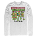 Men's Teenage Mutant Ninja Turtles Distressed Holiday Heroes Long Sleeve Shirt