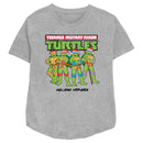 Women's Teenage Mutant Ninja Turtles Distressed Holiday Heroes T-Shirt