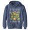 Boy's Teenage Mutant Ninja Turtles Ugly Christmas Sweater Pull Over Hoodie