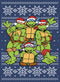 Boy's Teenage Mutant Ninja Turtles Ugly Christmas Sweater Pull Over Hoodie