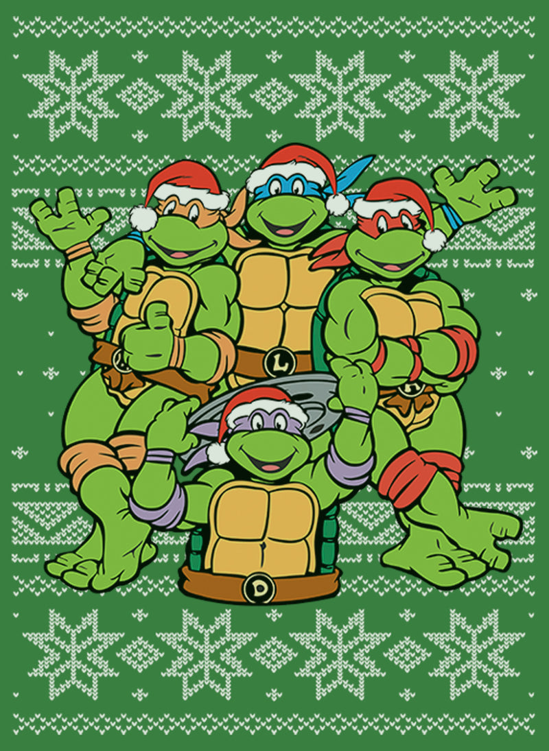 Women's Teenage Mutant Ninja Turtles Ugly Christmas Sweater Racerback Tank Top