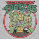 Junior's Teenage Mutant Ninja Turtles Distressed Ninjas Circle T-Shirt