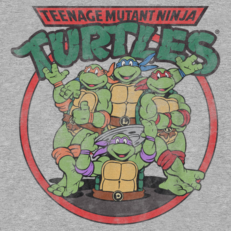 Teeange Mutant Ninja Turtles Distressed Group Kids Sweatshirt