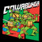 Men's Teenage Mutant Ninja Turtles Green and Red Cowabunga Squares T-Shirt