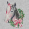 Junior's Lost Gods Christmas Wreath Horse T-Shirt