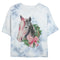 Junior's Lost Gods Christmas Wreath Horse Bow T-Shirt