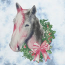 Junior's Lost Gods Christmas Wreath Horse Bow T-Shirt