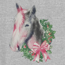 Junior's Lost Gods Christmas Wreath Horse T-Shirt