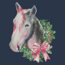 Junior's Lost Gods Christmas Wreath Horse Racerback Tank Top