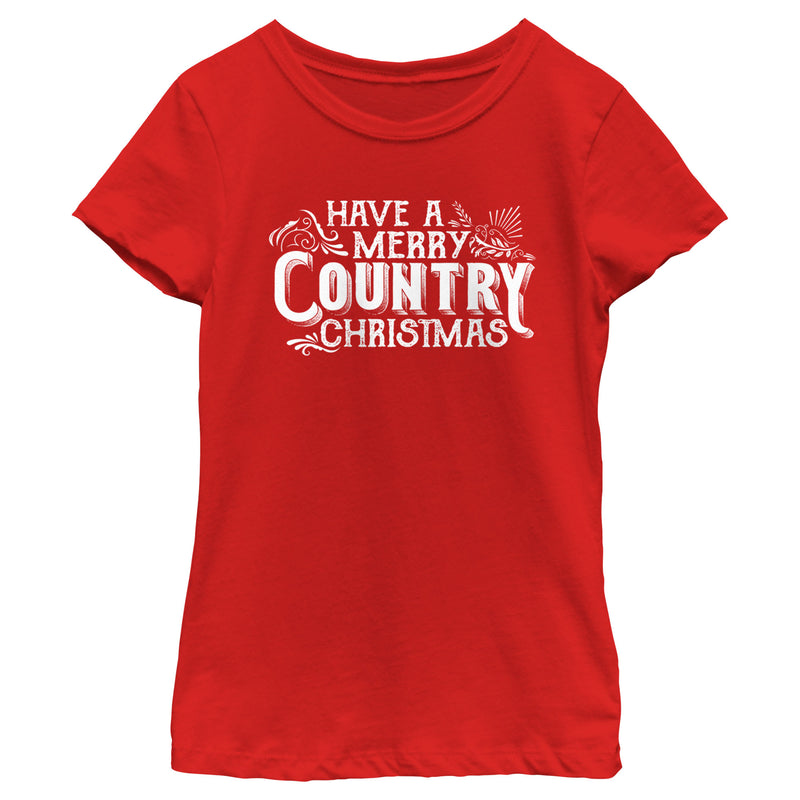 Girl's Lost Gods Have a Merry Country Christmas T-Shirt