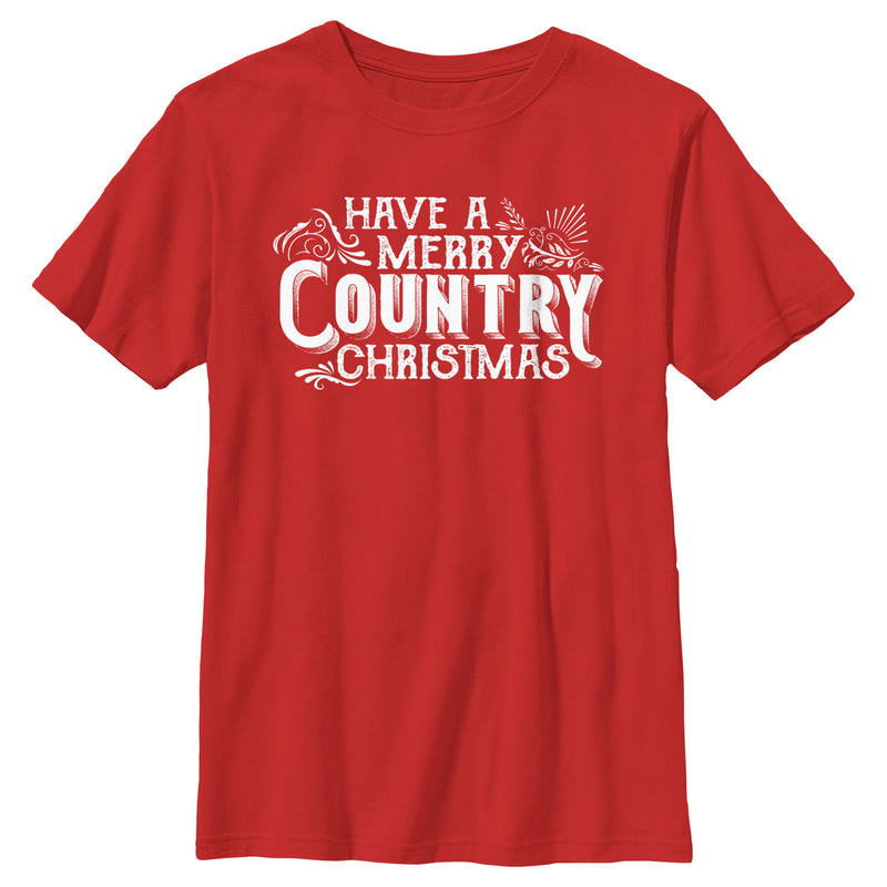 Boy's Lost Gods Have a Merry Country Christmas T-Shirt