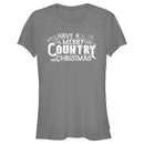 Junior's Lost Gods Have a Merry Country Christmas T-Shirt