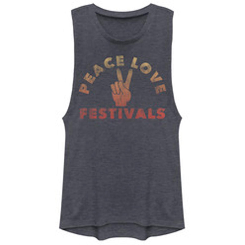 Junior's Lost Gods Peace Love Festivals Festival Muscle Tee