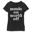 Girl's Lost Gods Music On World Off T-Shirt