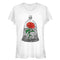 Junior's Beauty and the Beast Stained Rose Window T-Shirt
