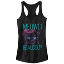 Junior's CHIN UP French Cat Racerback Tank Top