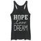 Women's CHIN UP Hope Love Dream Racerback Tank Top