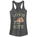 Junior's CHIN UP Pizza Love at First Bite Racerback Tank Top